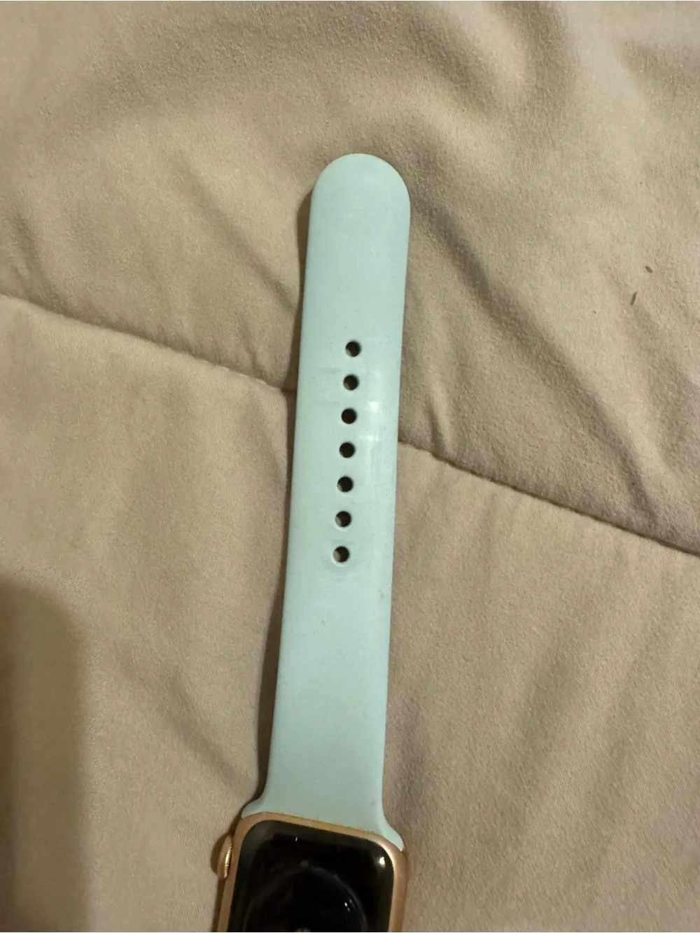 Apple Watch with Mint Green Sport Band and Charger